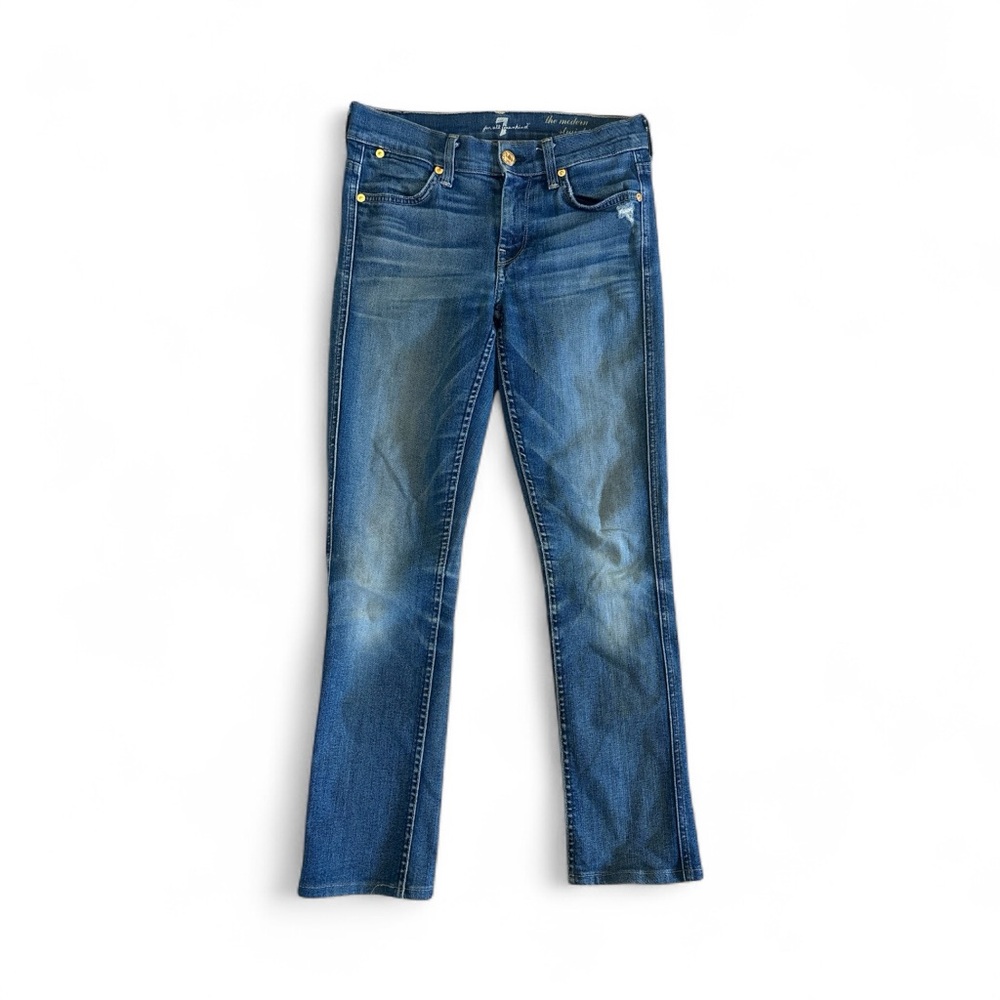 7 For All Mankind Dark Blue Skinny Jeans